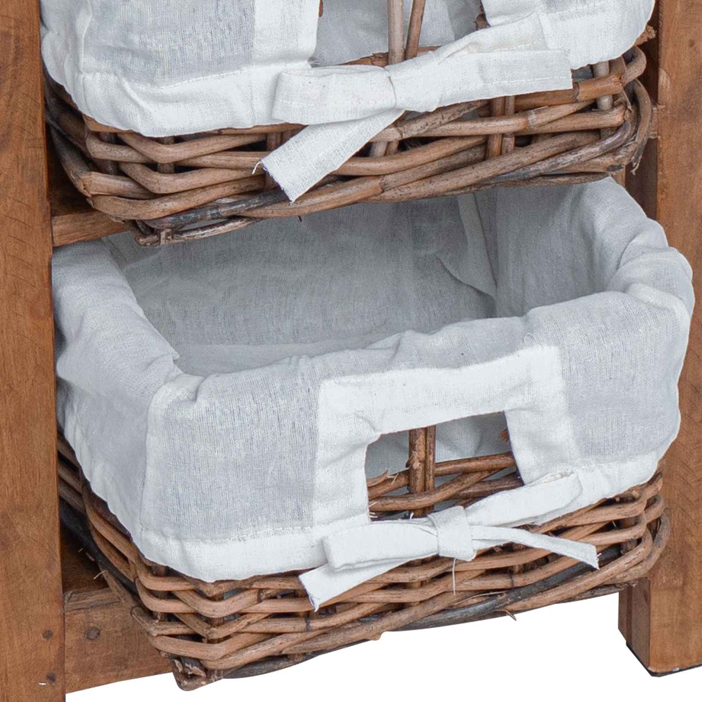 Beistelltisch Braun 38 x 28 x 72 cm Massivholz Mahagoni