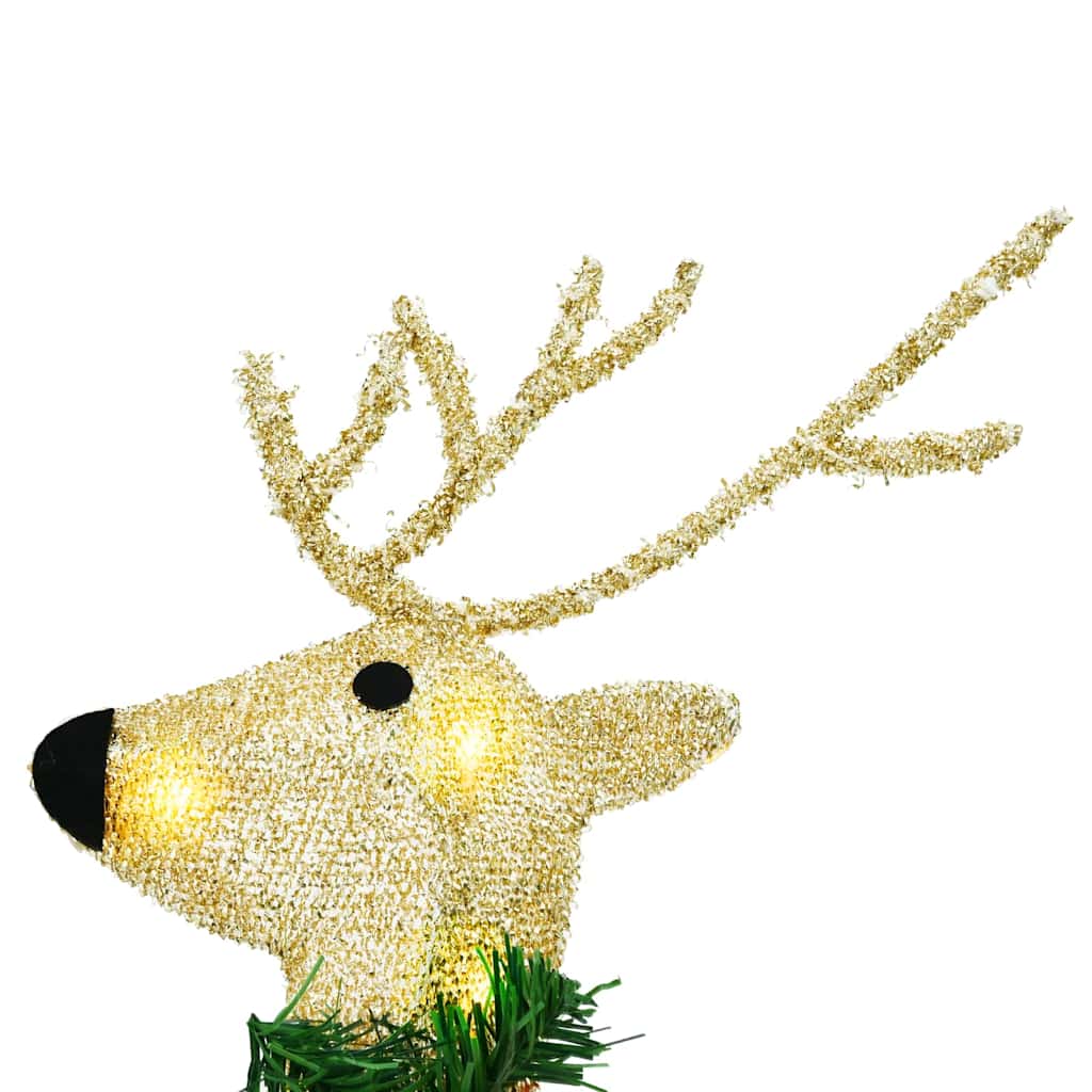 LED Rentiere 5 stk. Gold 43 x 18 x 66 cm Stoff