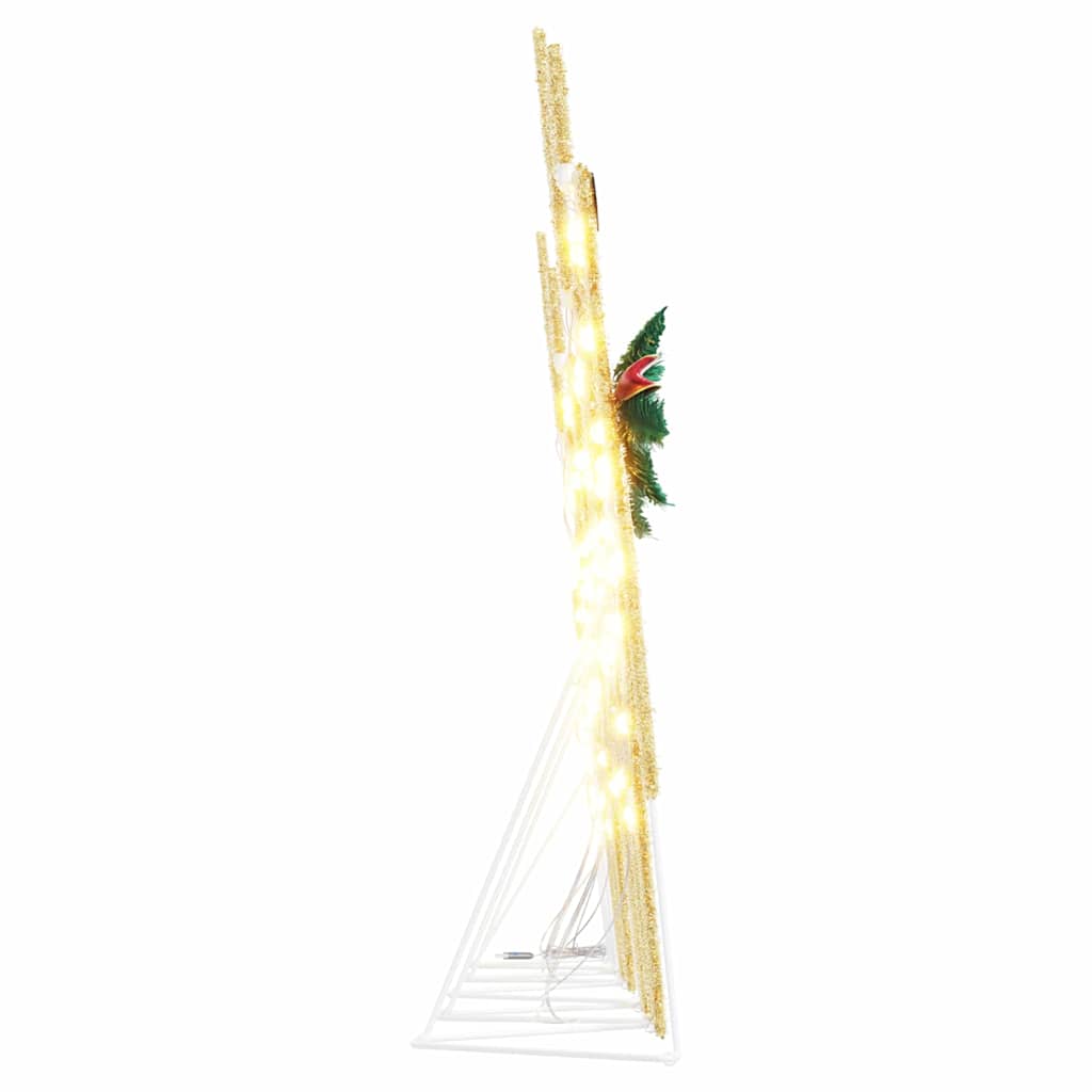 LED Rentiere 5 stk. Gold 43 x 18 x 66 cm Stoff