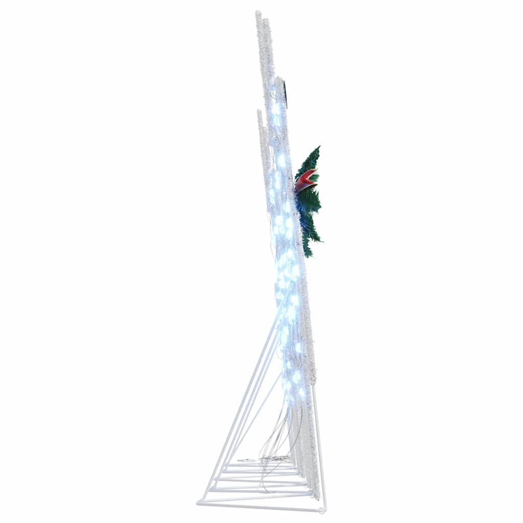 LED Rentiere 5 stk. Silber 43 x 18 x 66 cm Stoff
