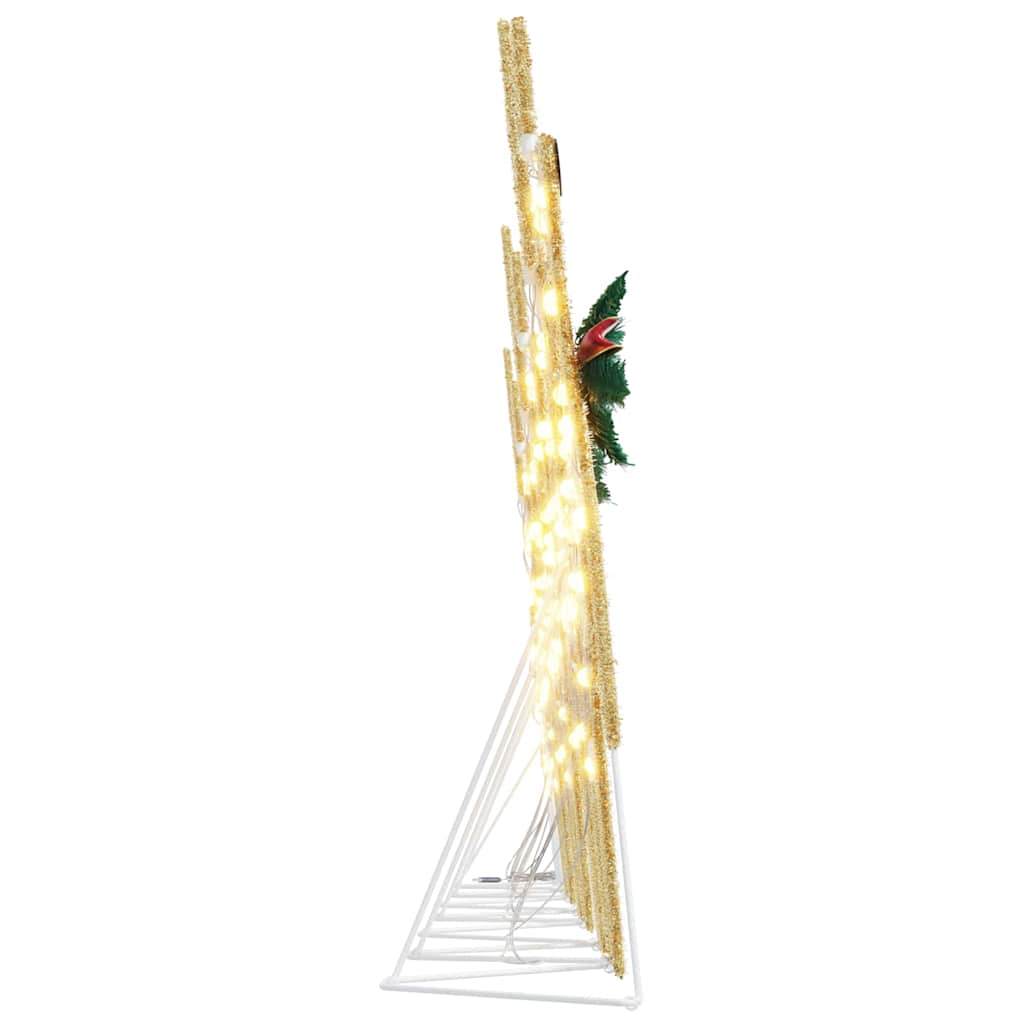 LED Rentiere 7 stk. Gold 43 x 18 x 66 cm Stoff