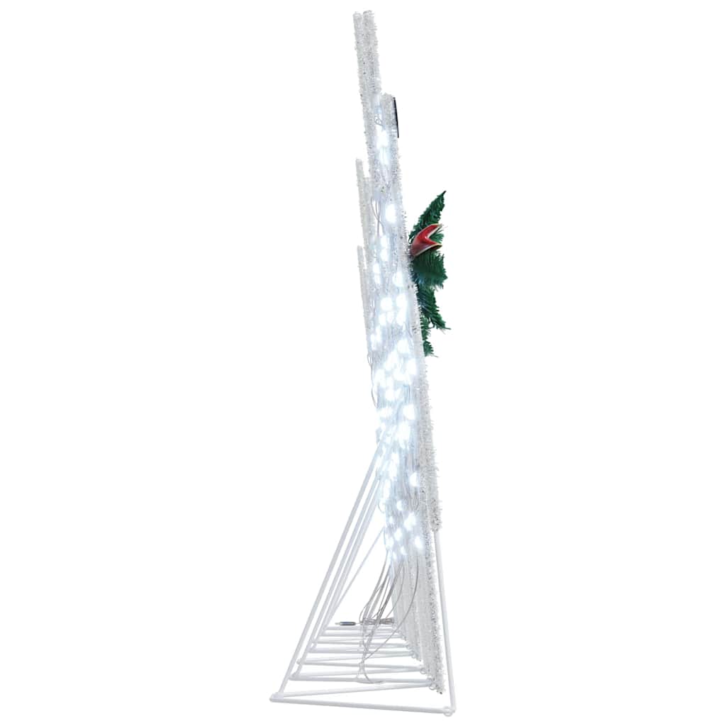 LED Rentiere 7 stk. Weiß 43 x 18 x 66 cm Stoff