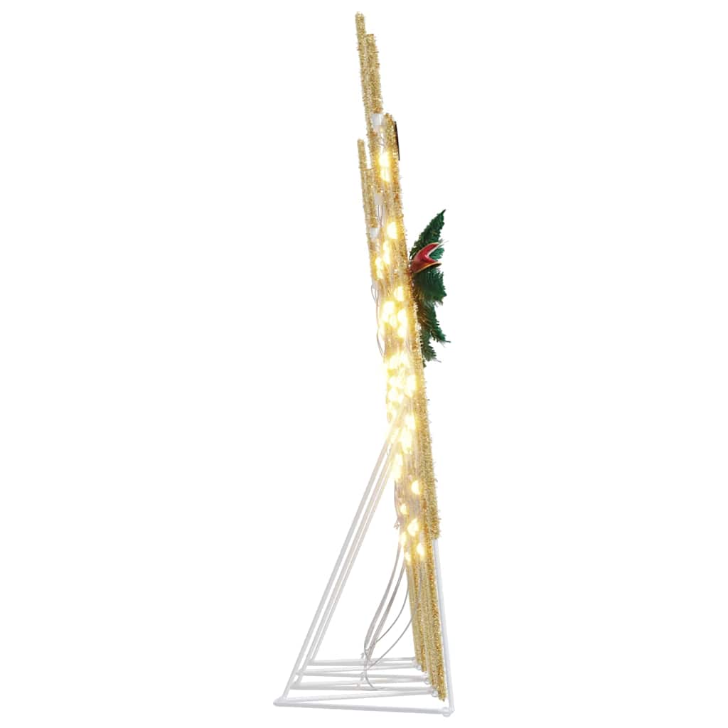 LED Rentiere 4 pcs Gold Stoff