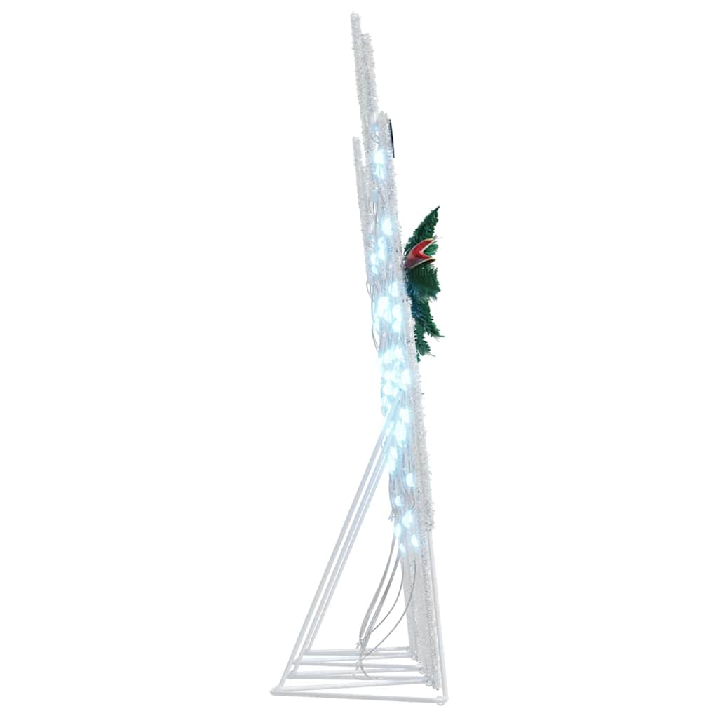 LED Rentiere 4 stk. Weiß 45 x 19 x 65 cm Stoff
