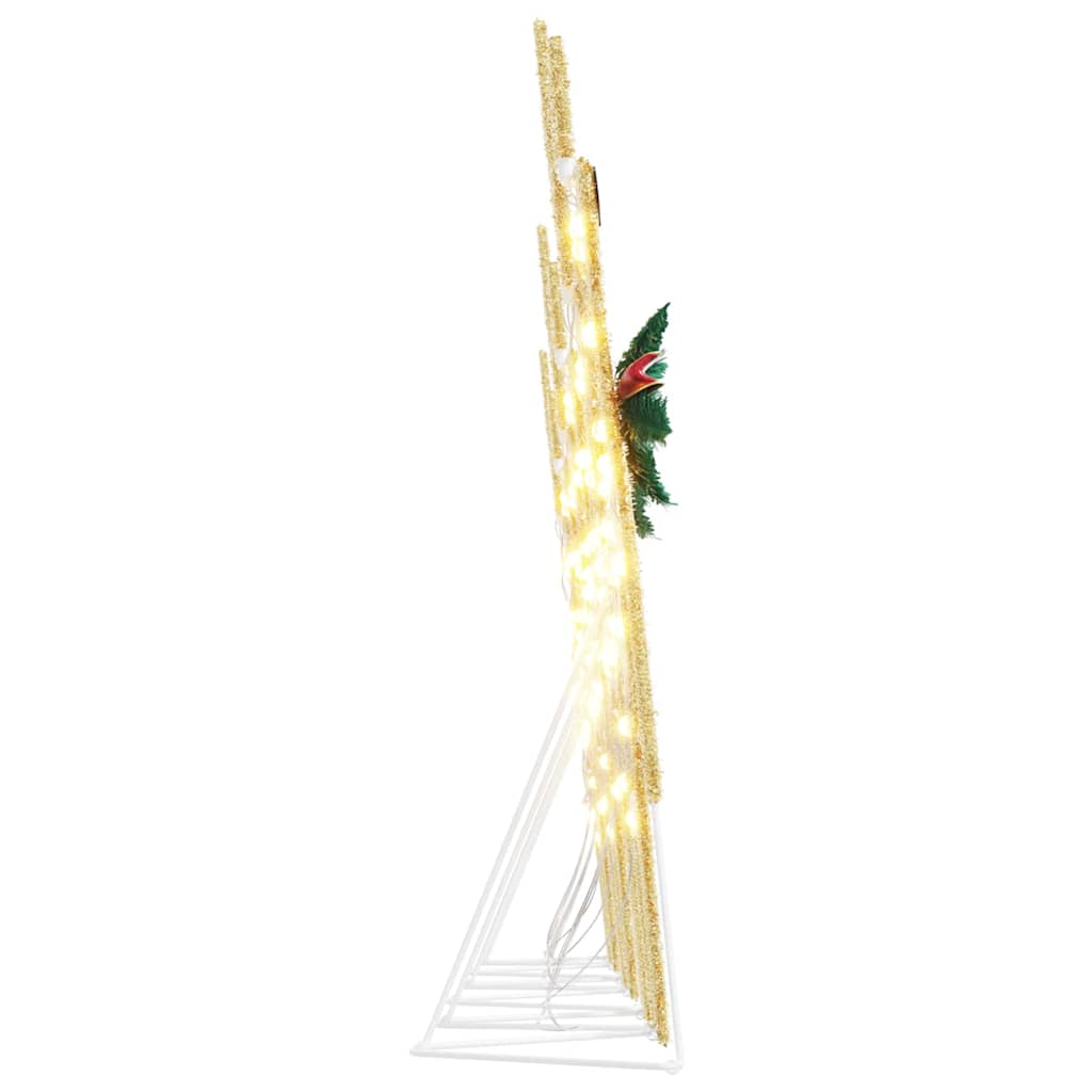 LED Rentiere 6 stk. Gold 45 x 19 x 65 cm Stoff