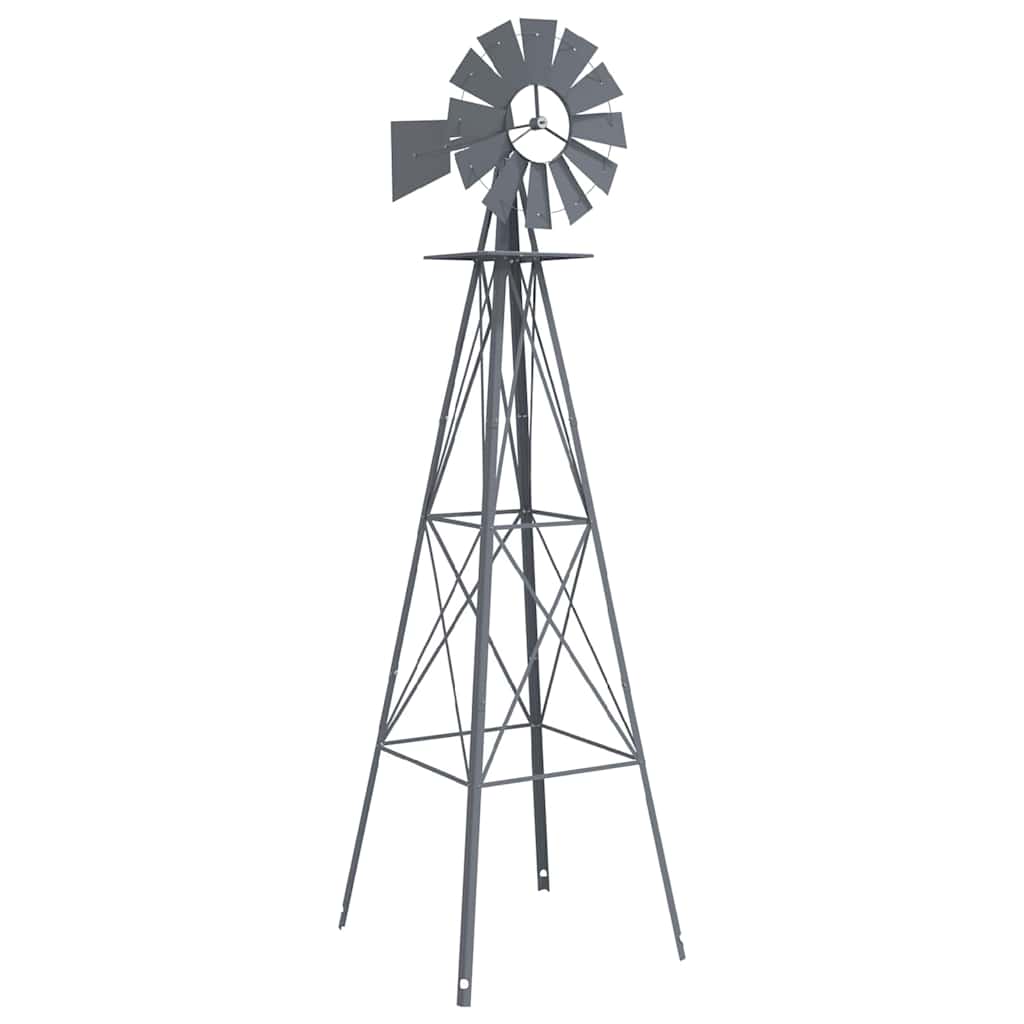 Windmühle Grau 84 x 68 x 245 cm Eisen