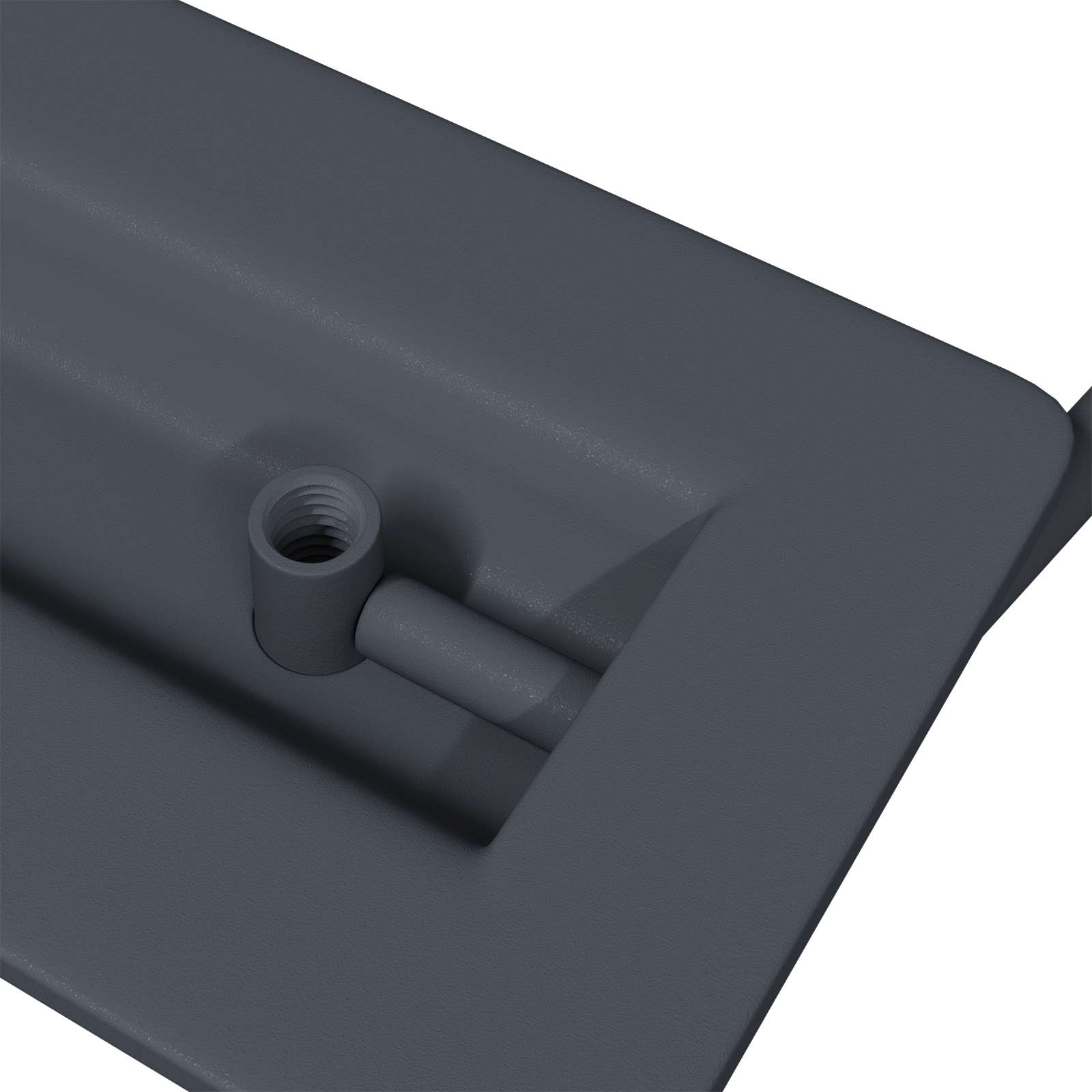 Schrankgriffe 12 stk. Anthrazit 85 x 45 mm Metall