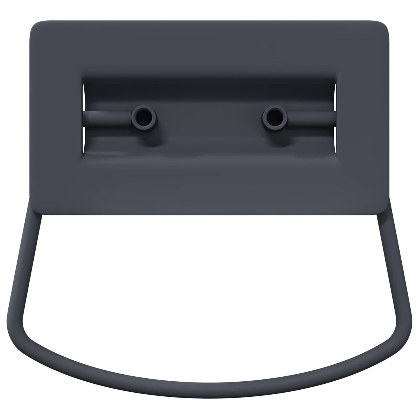 Schrankgriffe 12 stk. Anthrazit 85 x 45 mm Metall