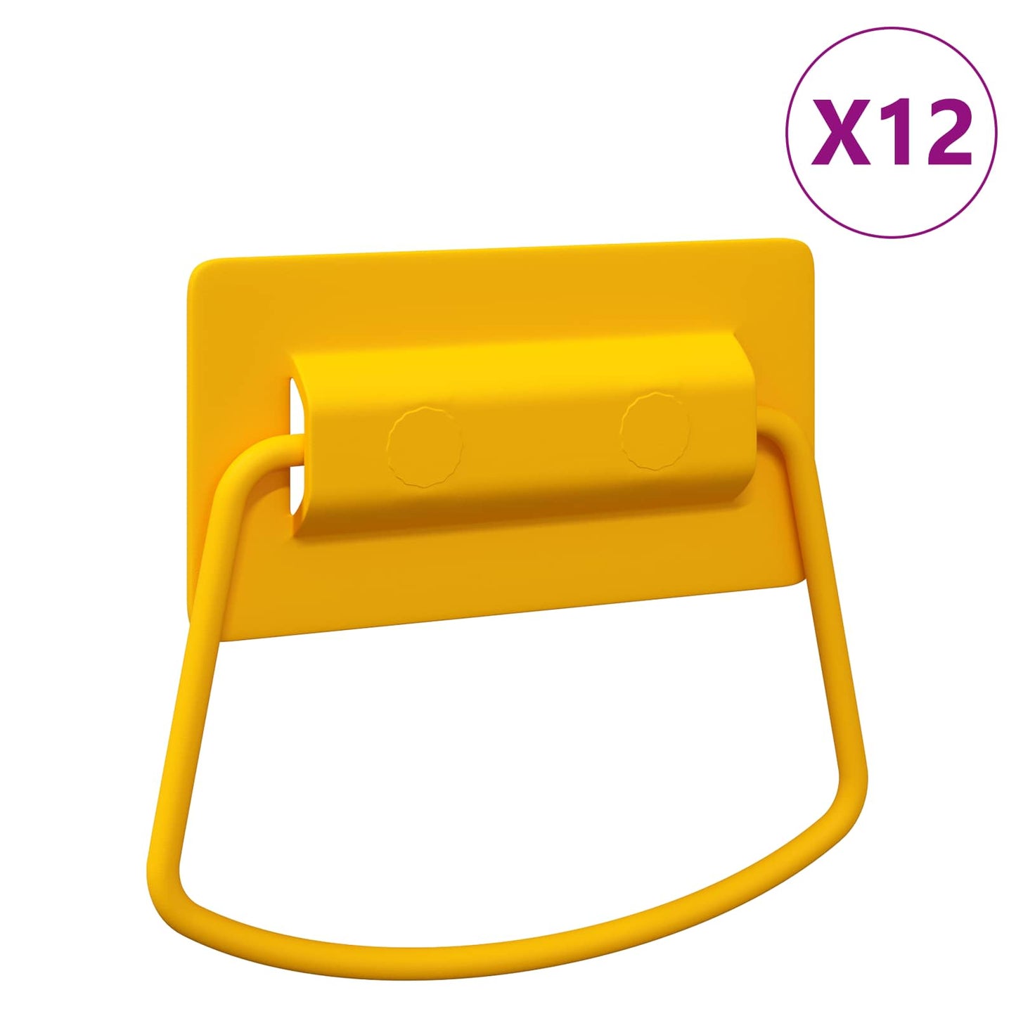 Schrankgriffe 12 stk. Senf 85 x 45 mm Metall