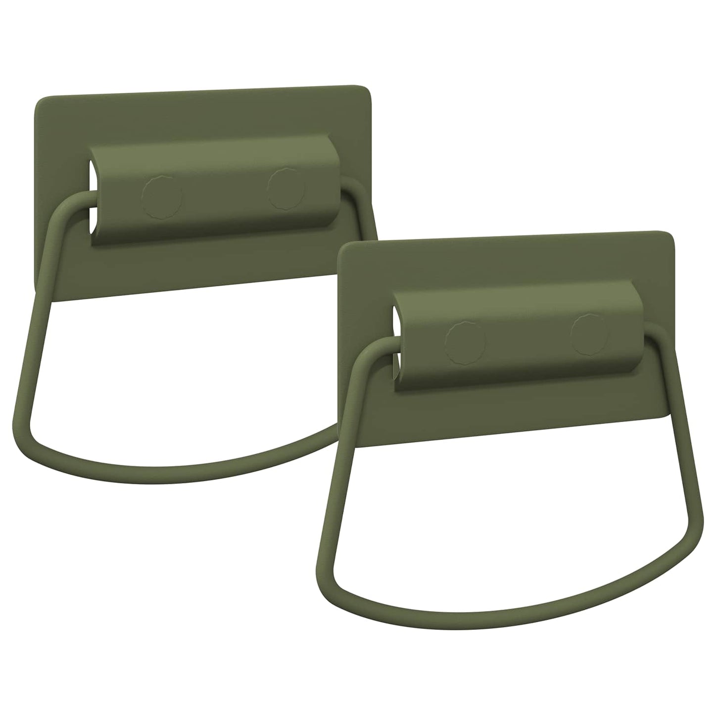 Schrankgriffe 2 stk. Olive Grün 85 x 45 mm Metall