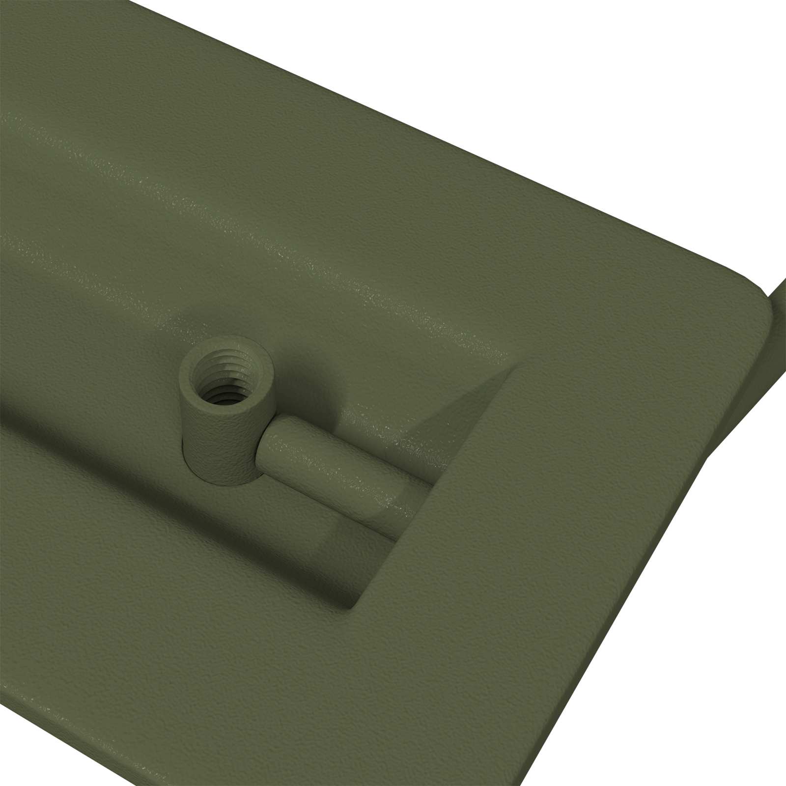 Schrankgriffe 12 stk. Olive Grün 85 x 45 mm Metall