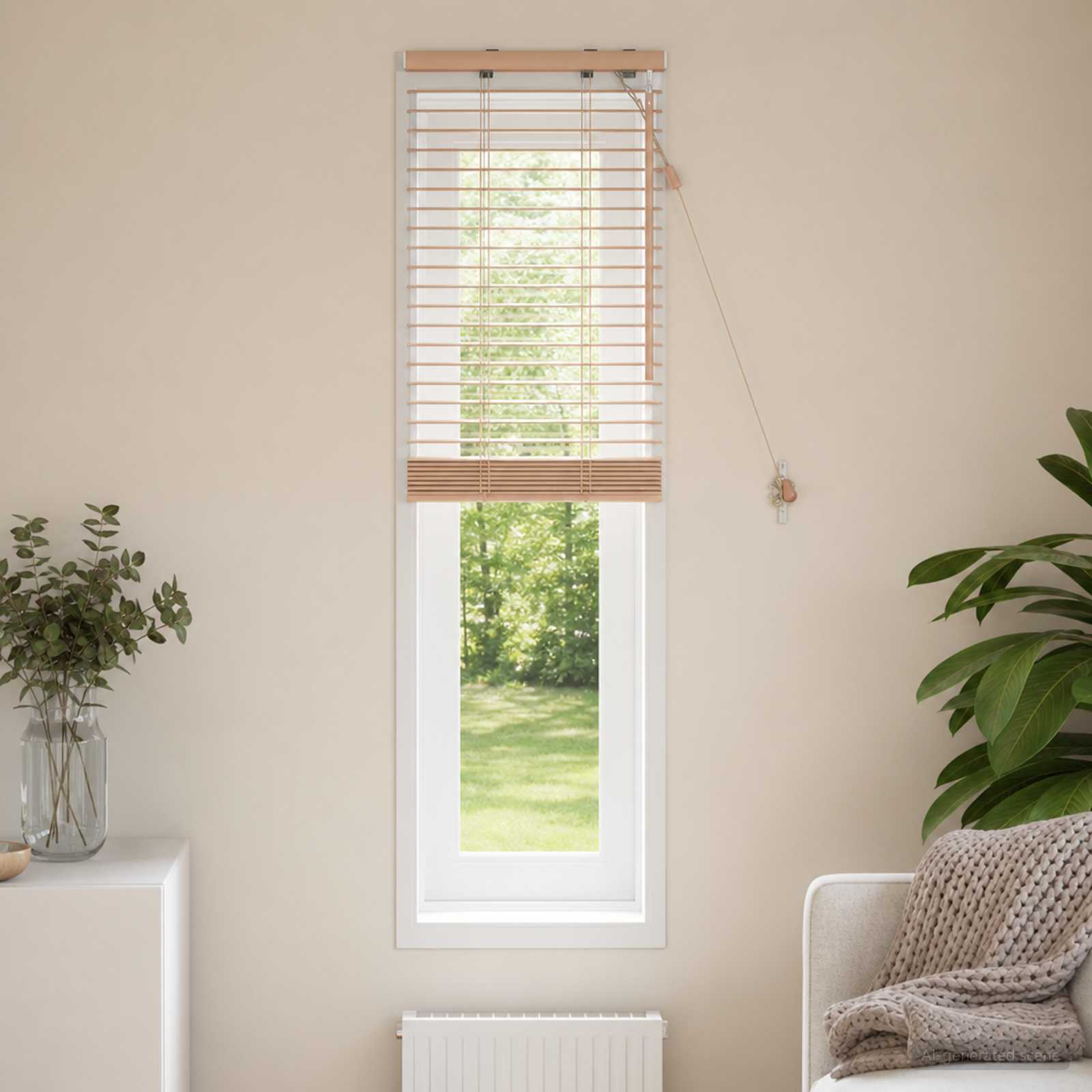 Venezianische Jalousie Eichenoptik 50 x 130 cm 35 mm