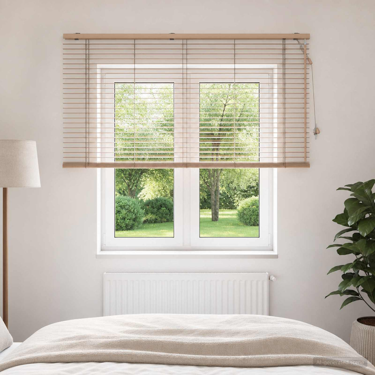 Venezianische Jalousie Eichenoptik 150 x 130 cm 35 mm