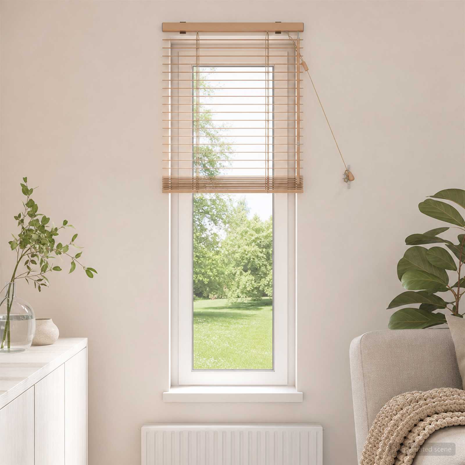 Venezianische Jalousie Eichenoptik 55 x 160 cm 35 mm