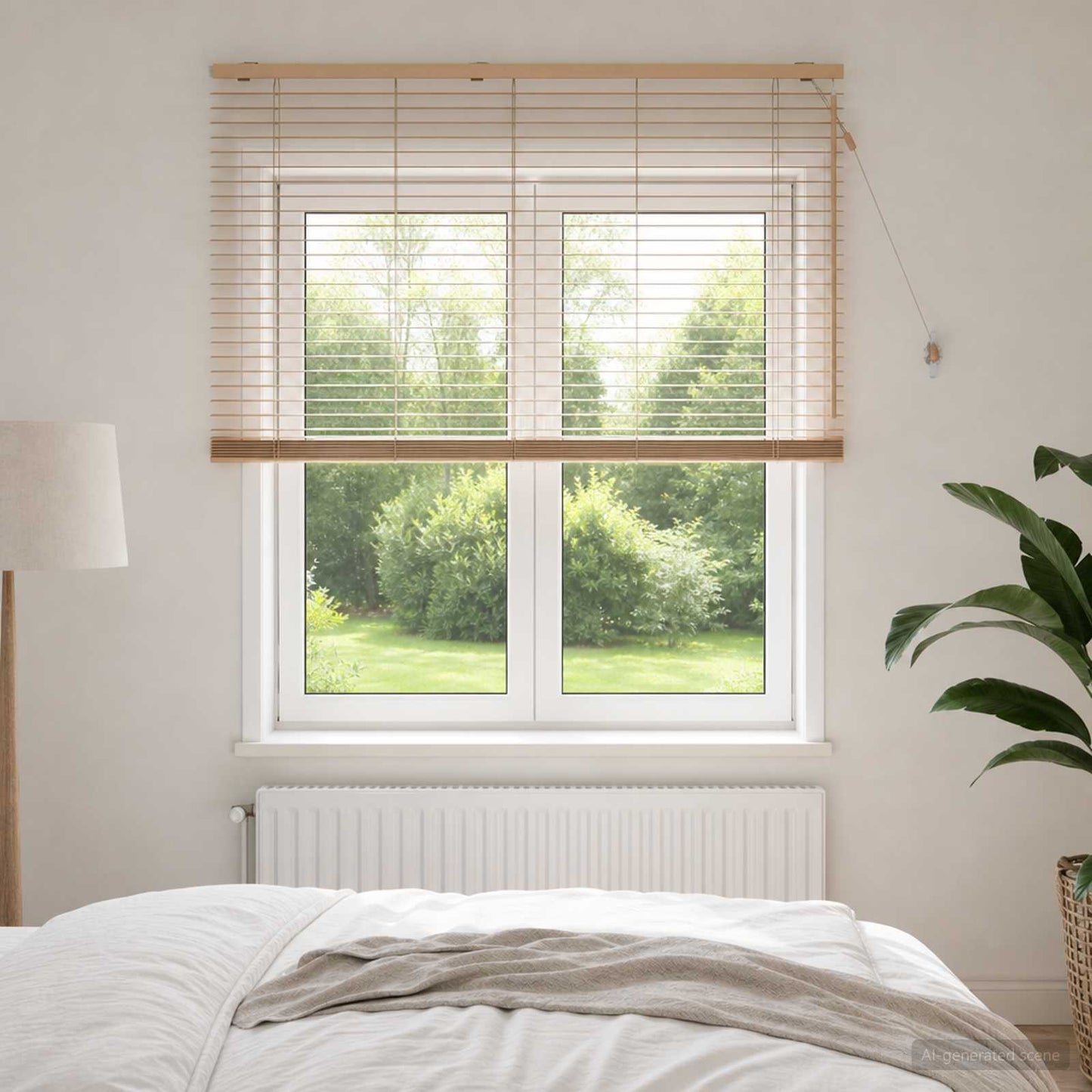 Venezianische Jalousie Eichenoptik 140 x 160 cm 35 mm