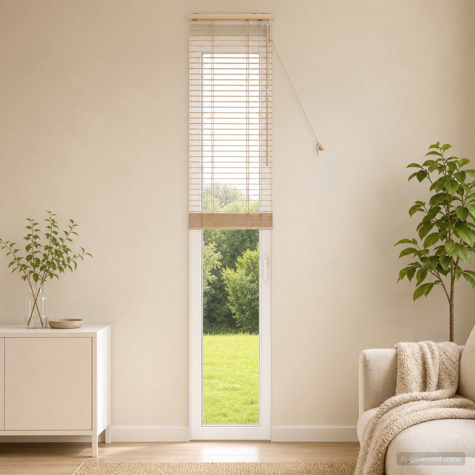 Venezianische Jalousie Eichenoptik 40 x 250 cm 35 mm