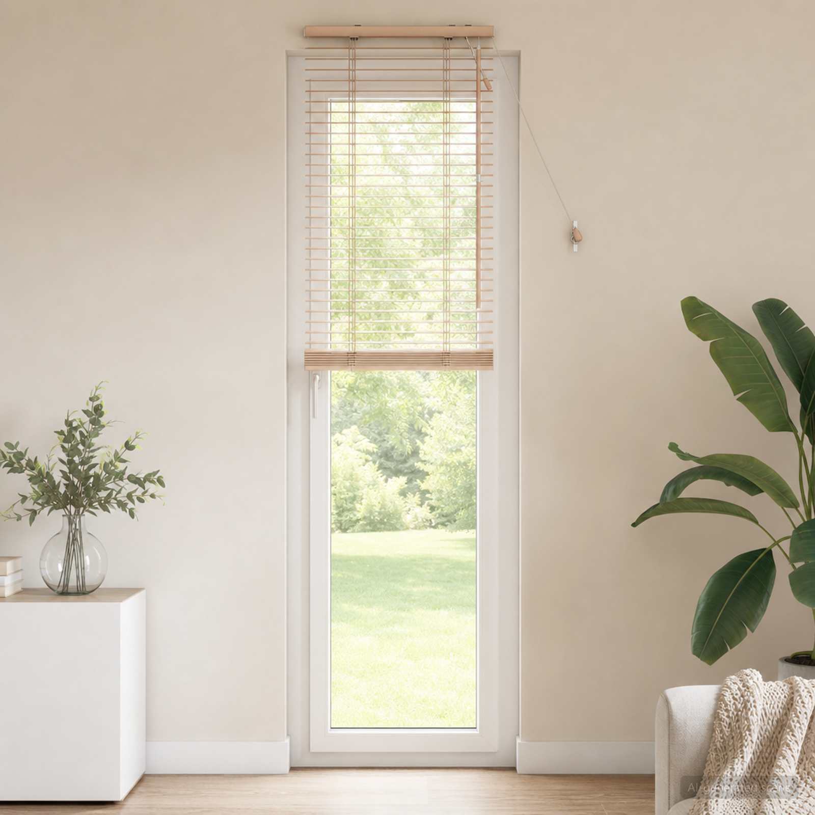 Venezianische Jalousie Eichenoptik 55 x 250 cm 35 mm