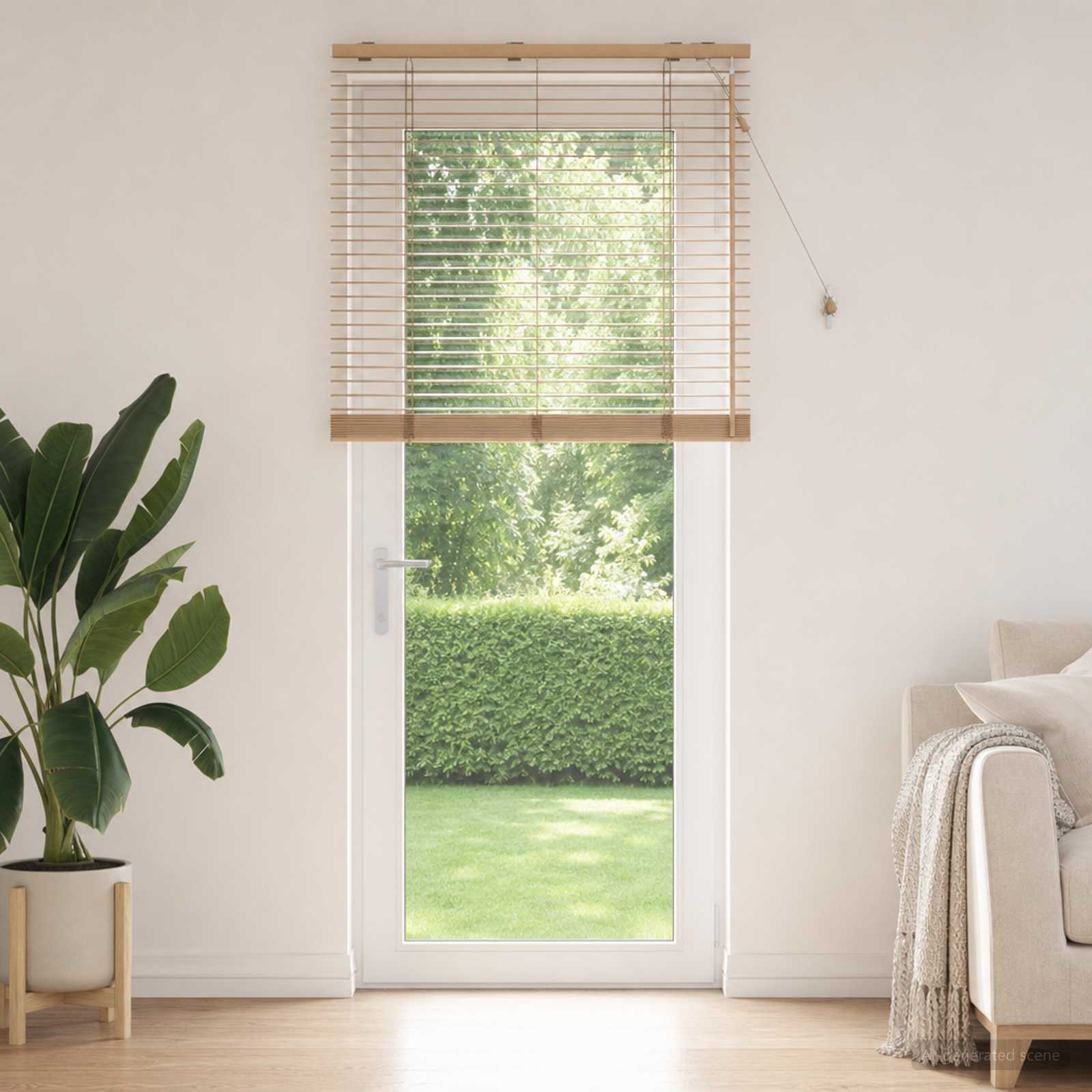 Venezianische Jalousie Eichenoptik 75 x 250 cm 35 mm