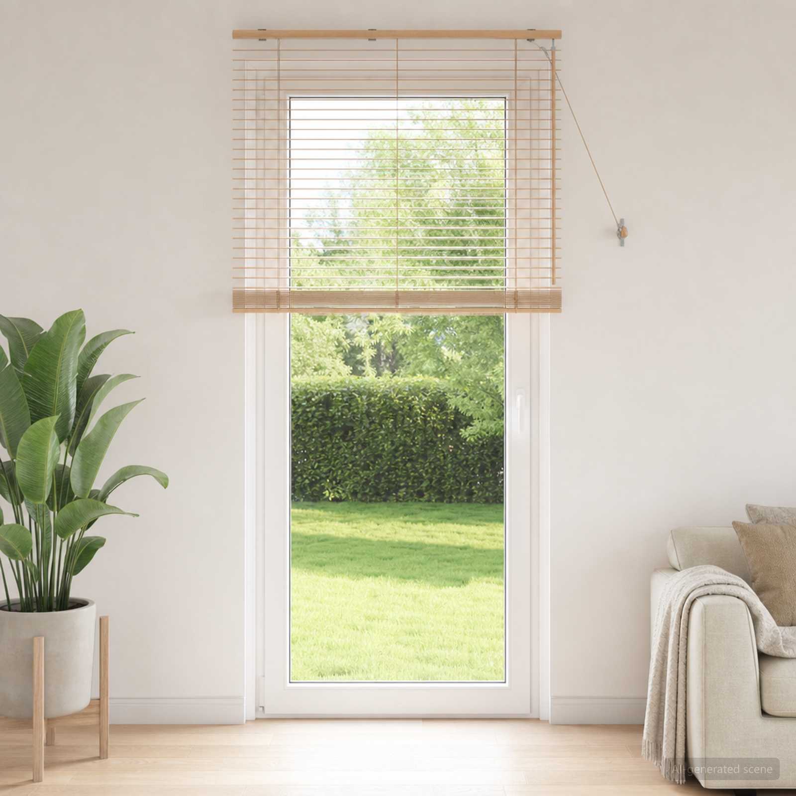 Venezianische Jalousie Eichenoptik 115 x 250 cm 35 mm