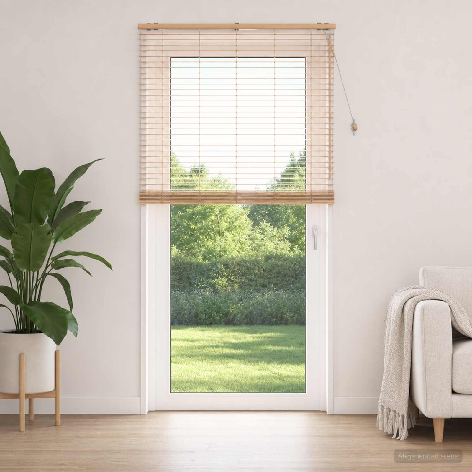 Venezianische Jalousie Eichenoptik 140 x 250 cm 35 mm