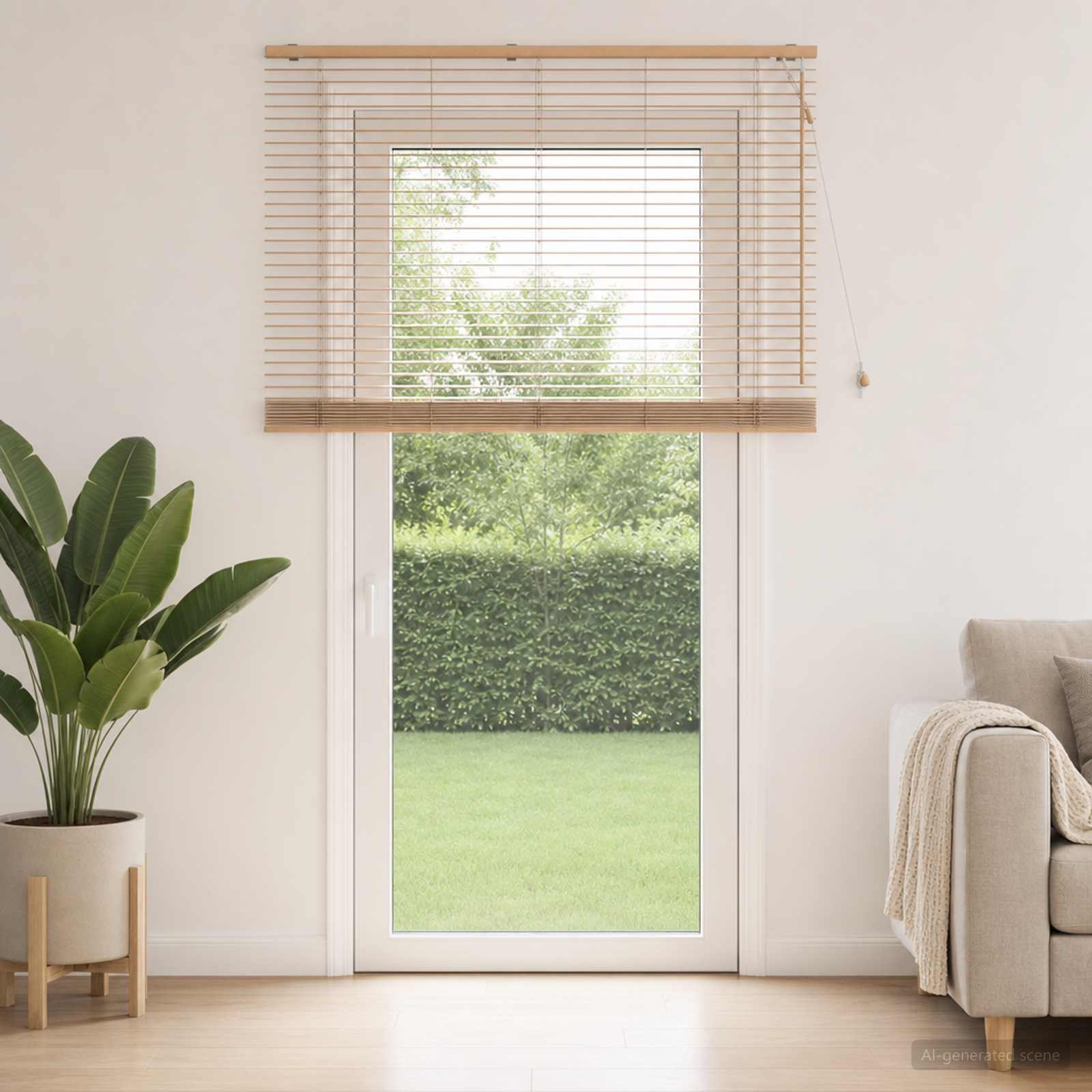 Venezianische Jalousie Eichenoptik 145 x 250 cm 35 mm