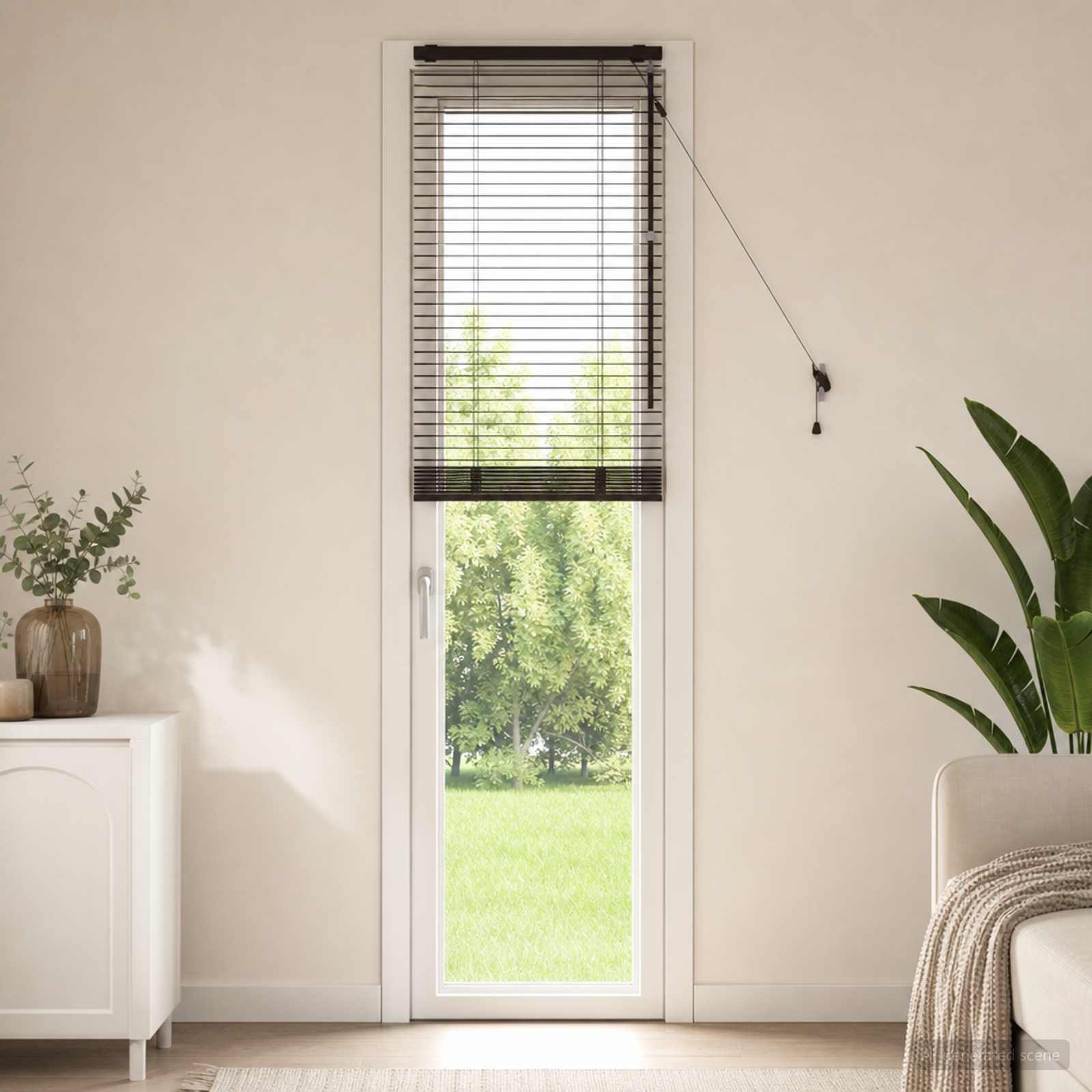 Venezianische Jalousie Dunkelbraun 50 x 250 cm 35 mm