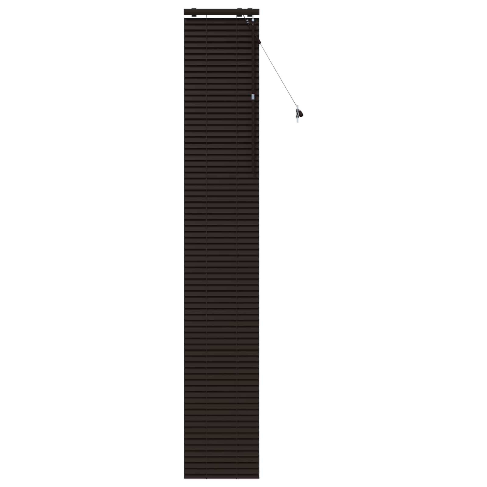 Venezianische Jalousie Dunkelbraun 45 x 250 cm 35 mm