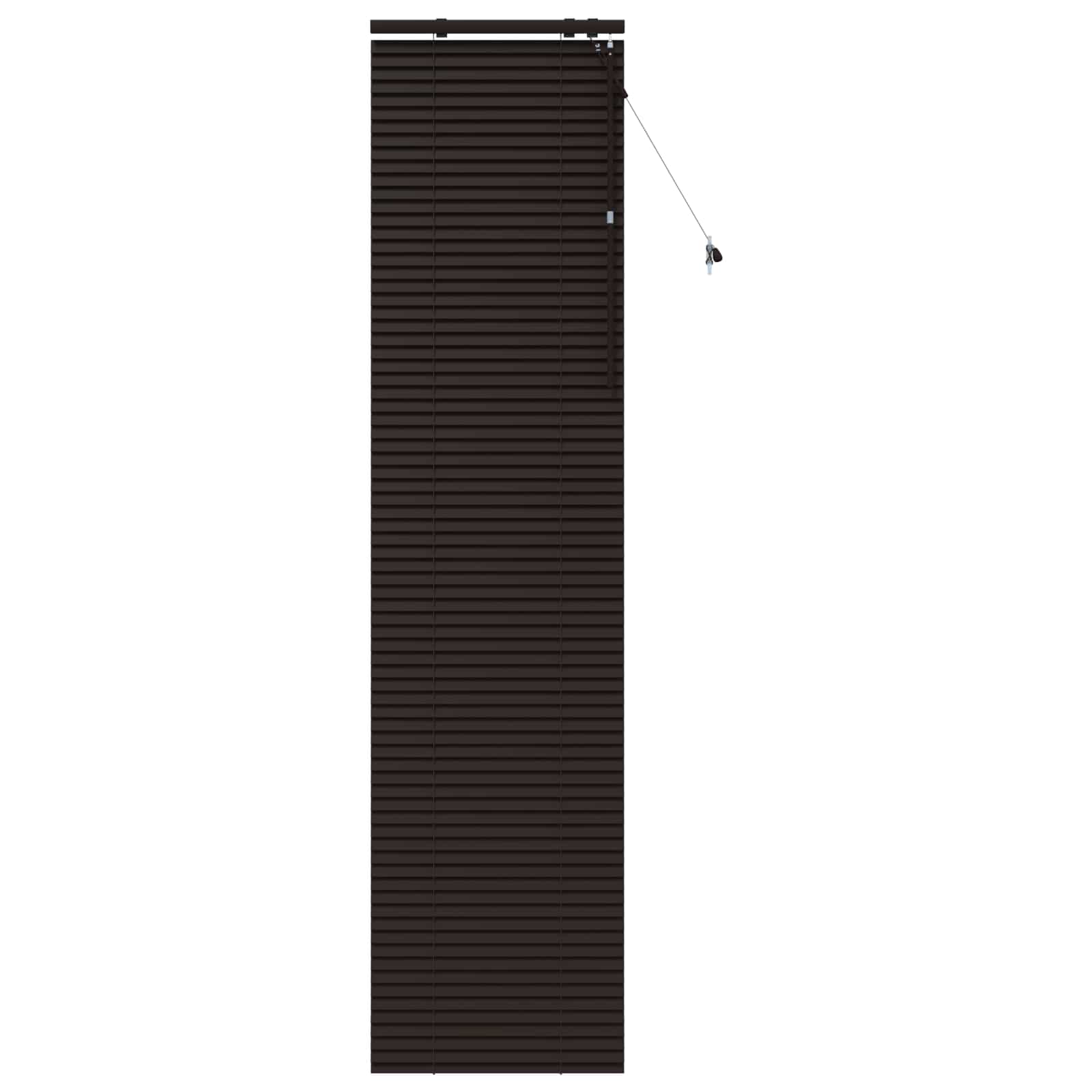 Venezianische Jalousie Dunkelbraun 55 x 250 cm 35 mm