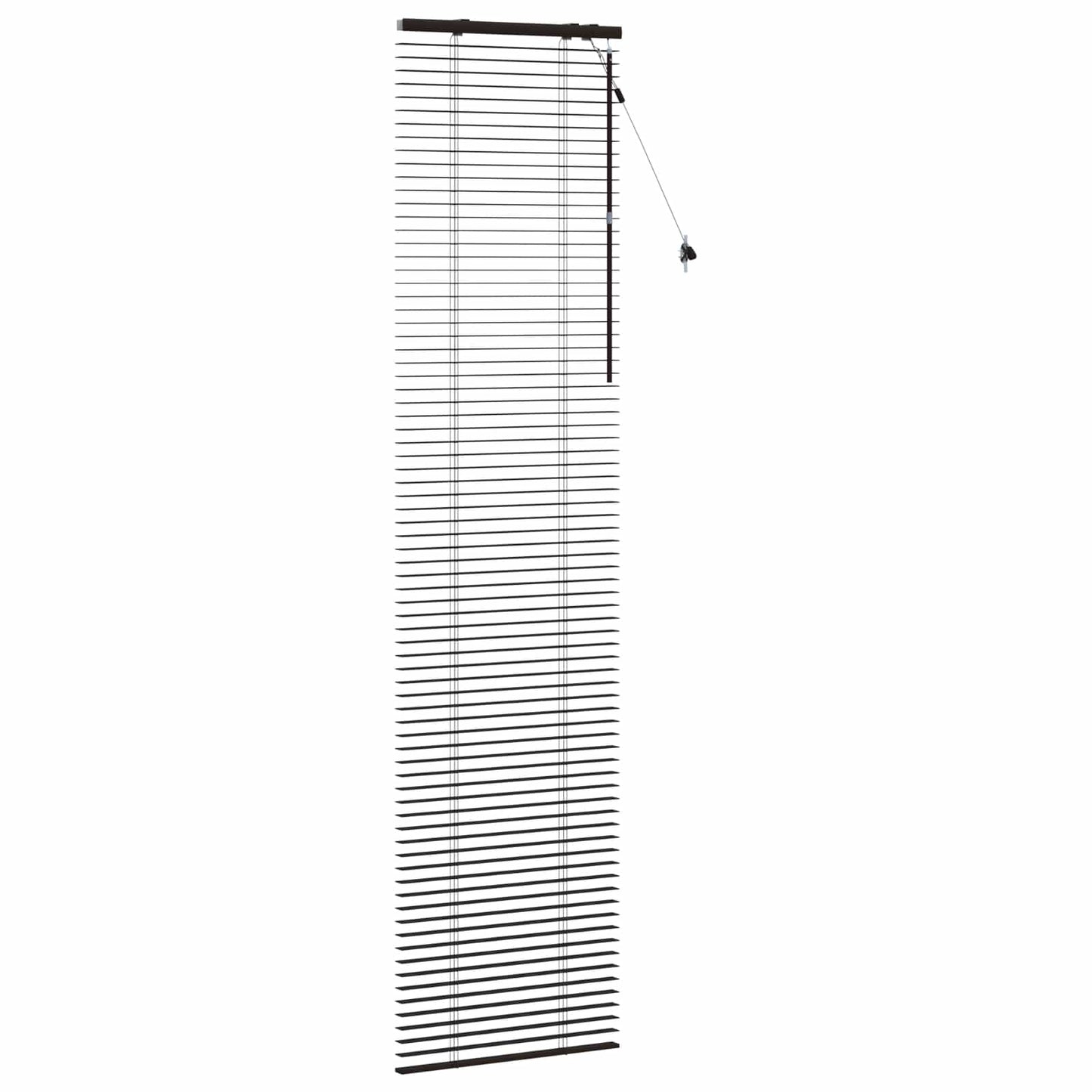 Venezianische Jalousie Dunkelbraun 60 x 250 cm 35 mm