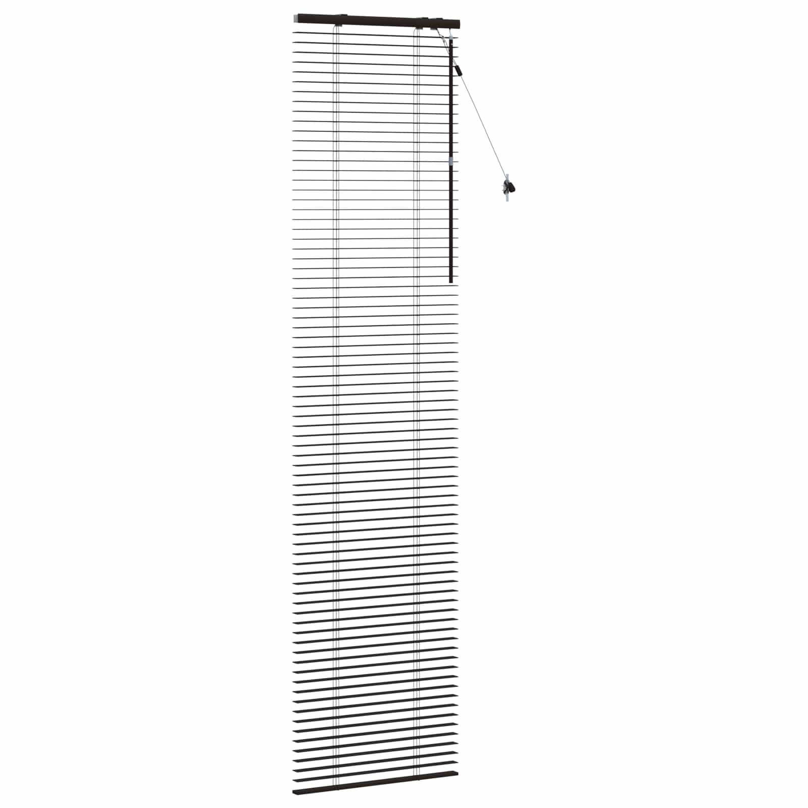 Venezianische Jalousie Dunkelbraun 60 x 250 cm 35 mm