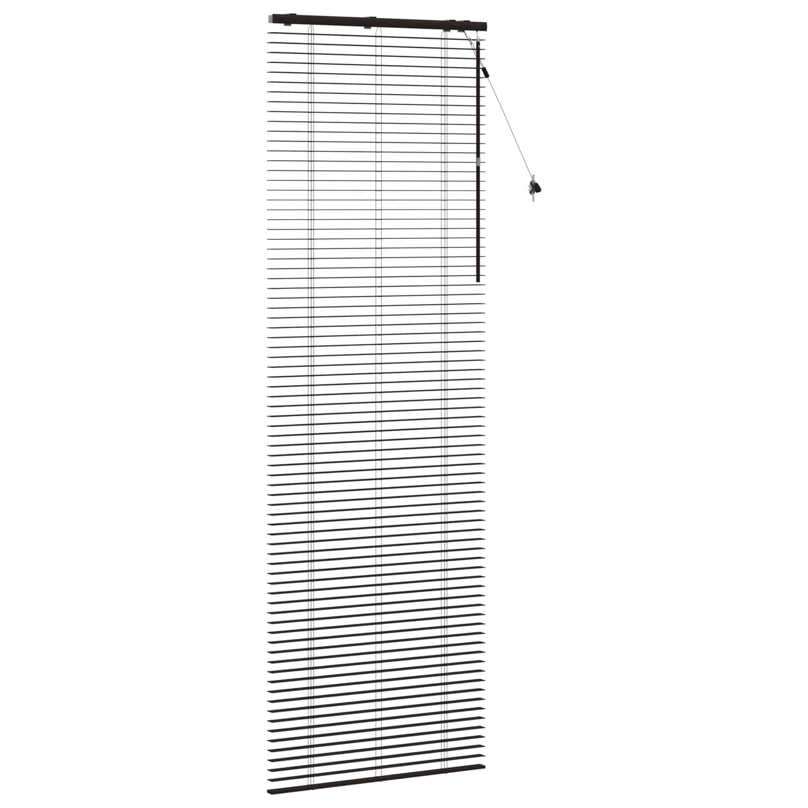 Venezianische Jalousie Dunkelbraun 75 x 250 cm 35 mm