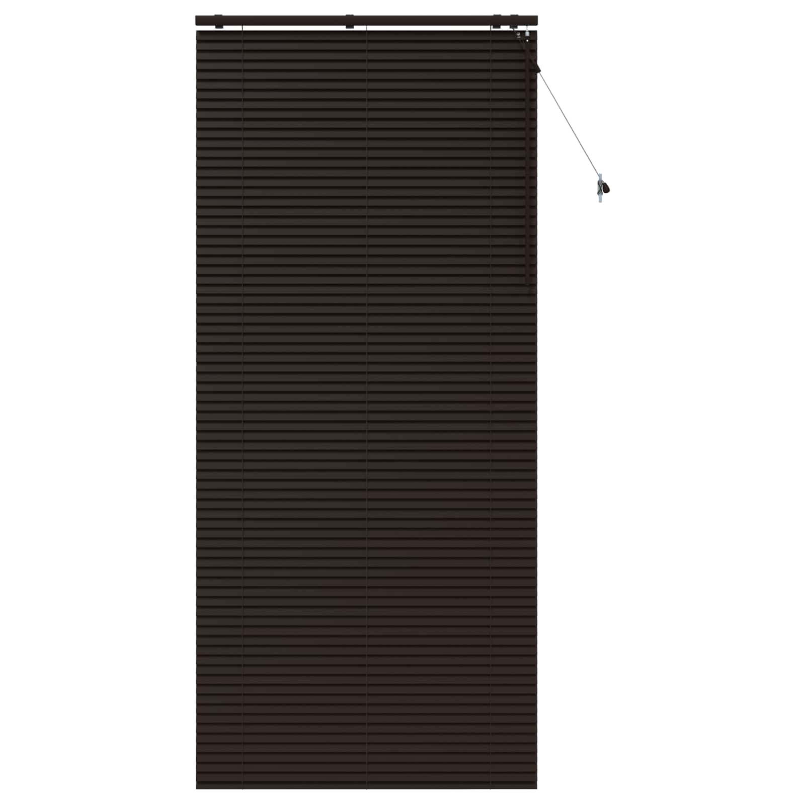 Venezianische Jalousie Dunkelbraun 105 x 250 cm 35 mm