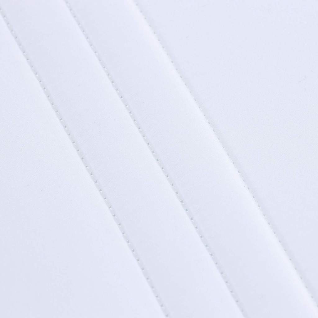 Bettgestell mit Matratze Weiß 80 x 200 cm Massivholz Kiefer