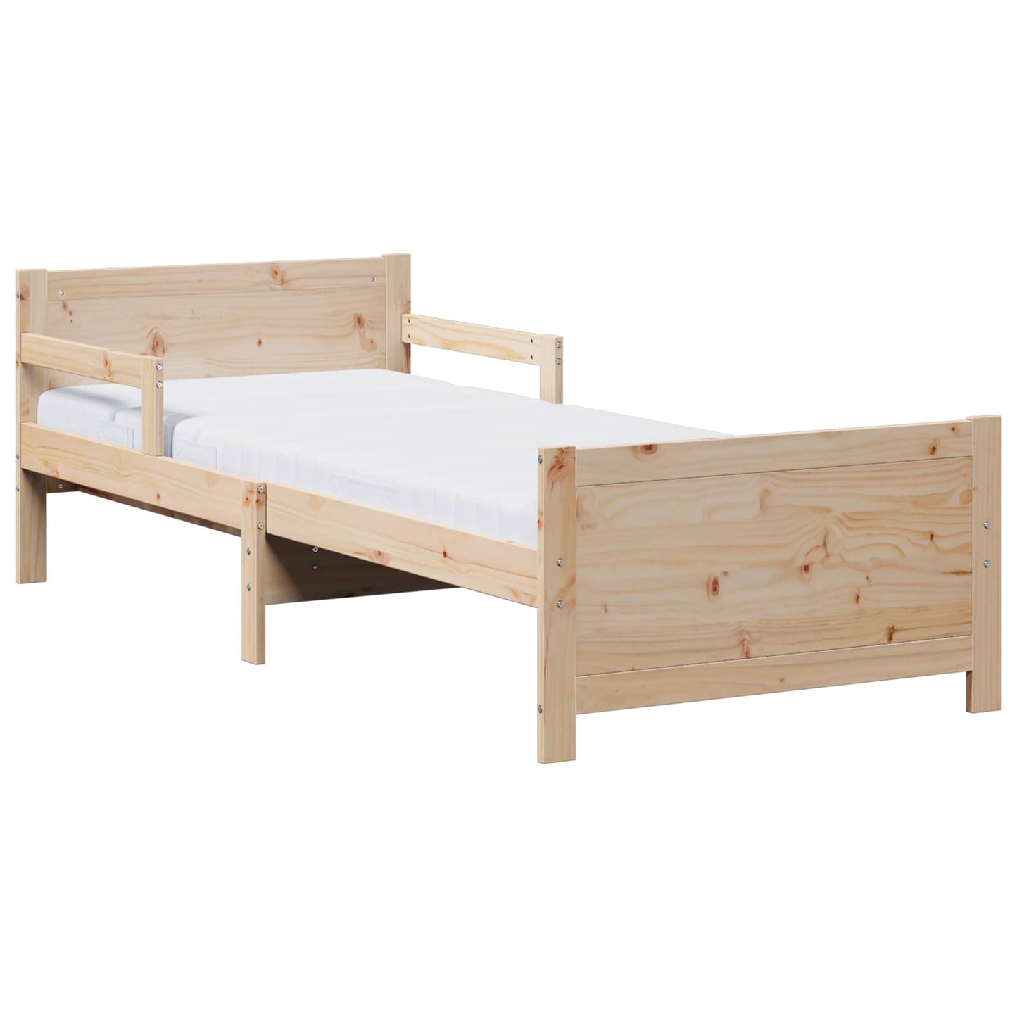 Bettgestell mit erweiterbarer Matratze Braun 80 x 200 cm