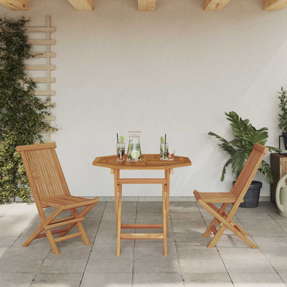 Garten Essgruppe 3 stk. Braun Massivholz Akazie