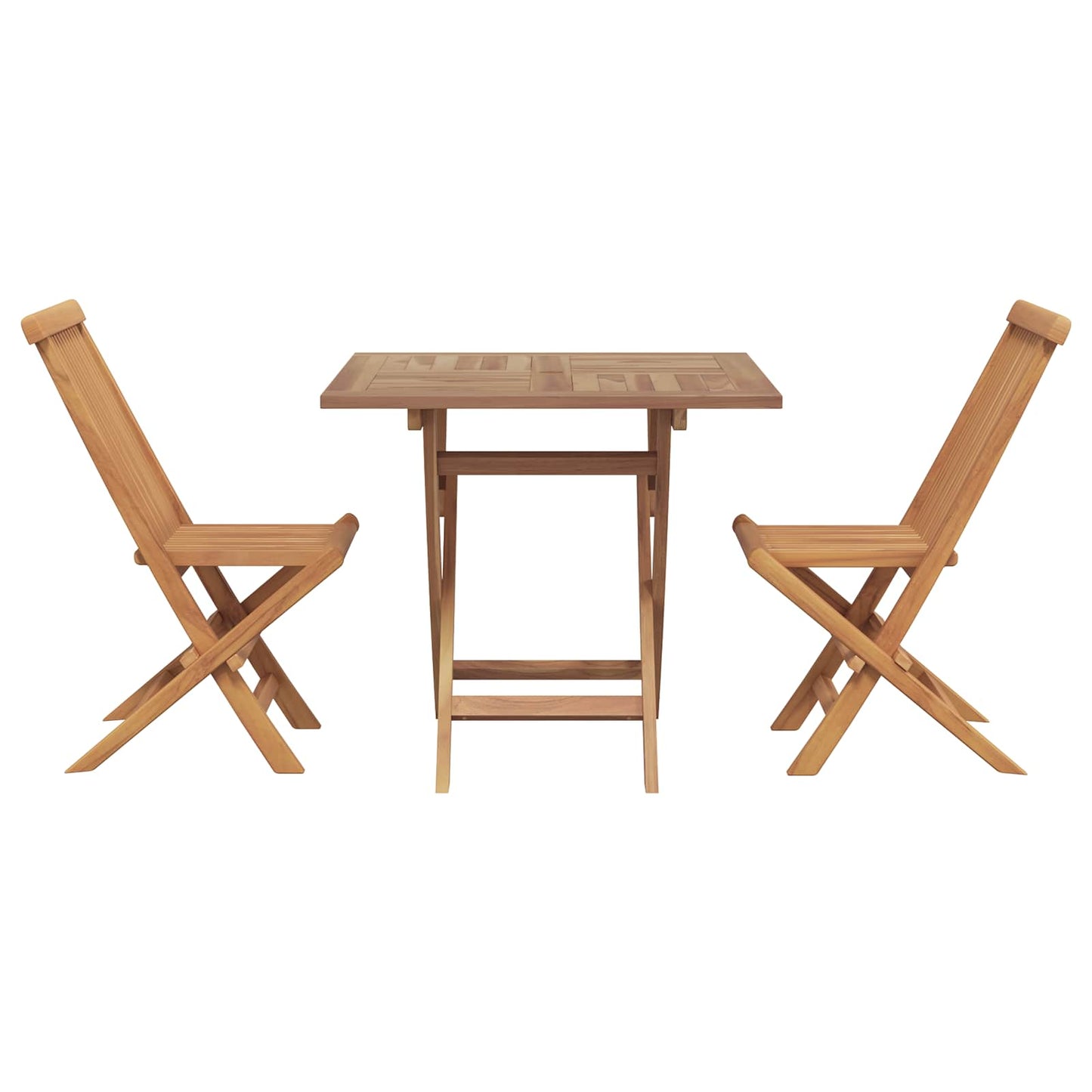 Garten Essgruppe 3 pcs Braun Massivholz Akazie