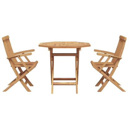 Garten Essgruppe 3 stk. Braun Massivholz Akazie