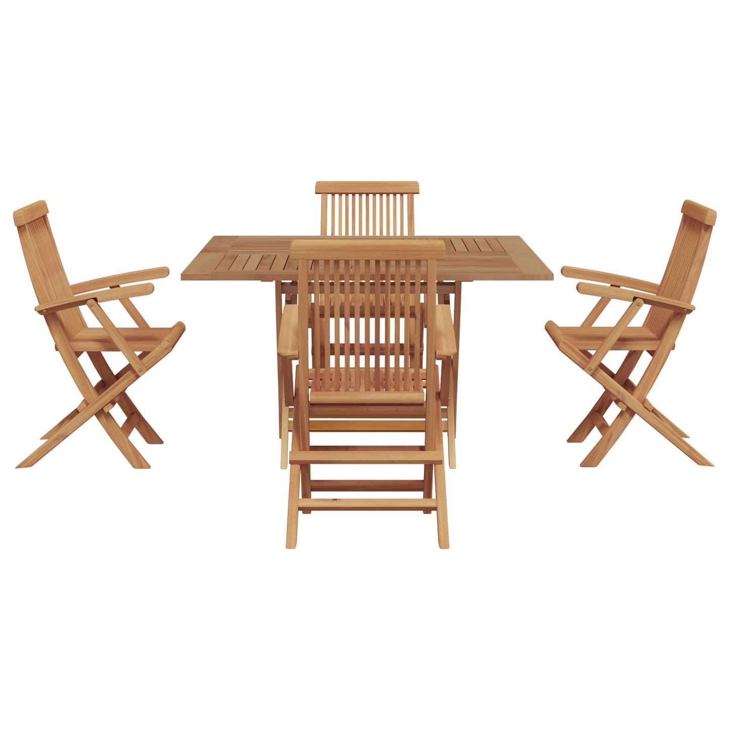 Garten Essgruppe Braun Massivholz Teak