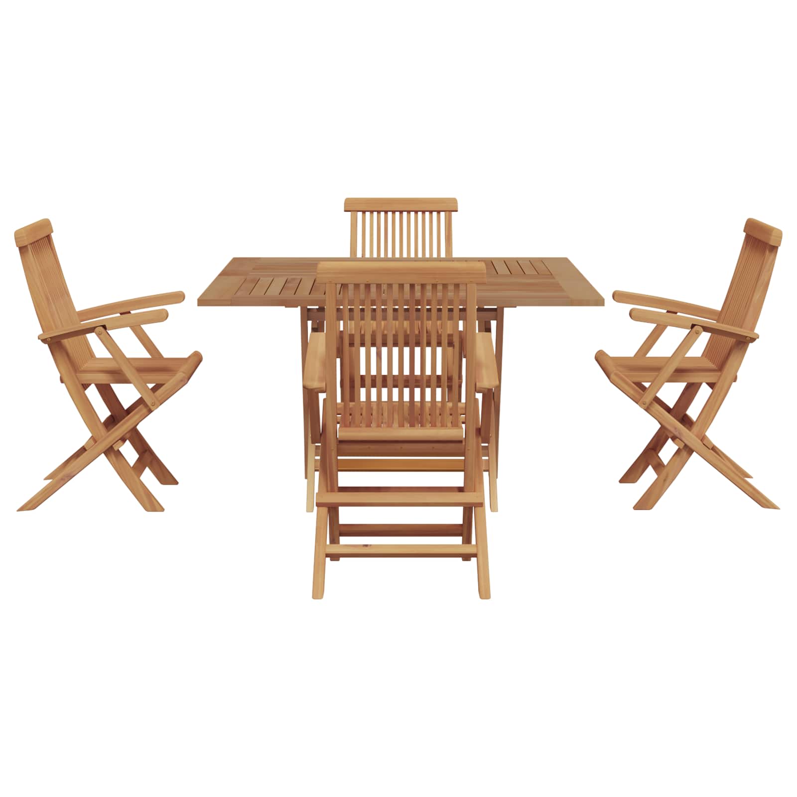 Garten Essgruppe Braun Massivholz Teak