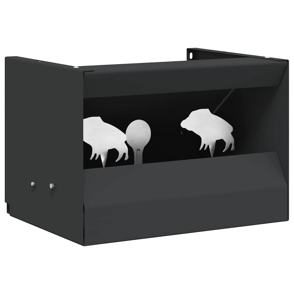 Kugelfangbox Schwarz 29 x 22 x 20 cm Stahl