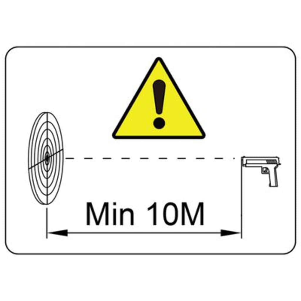 Zurücksetzbares Ziel Schwarz 26 x 13 x 31 cm Stahl