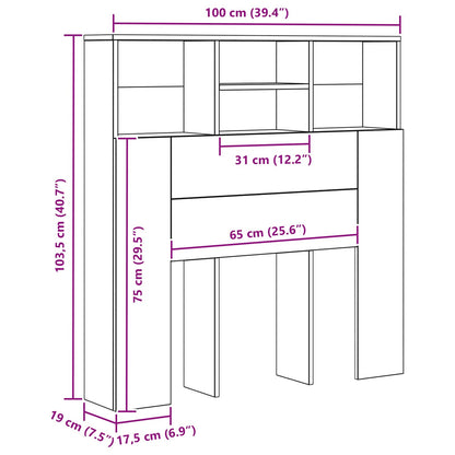 Kopfteil Schrank Altholz Holzwerkstoff