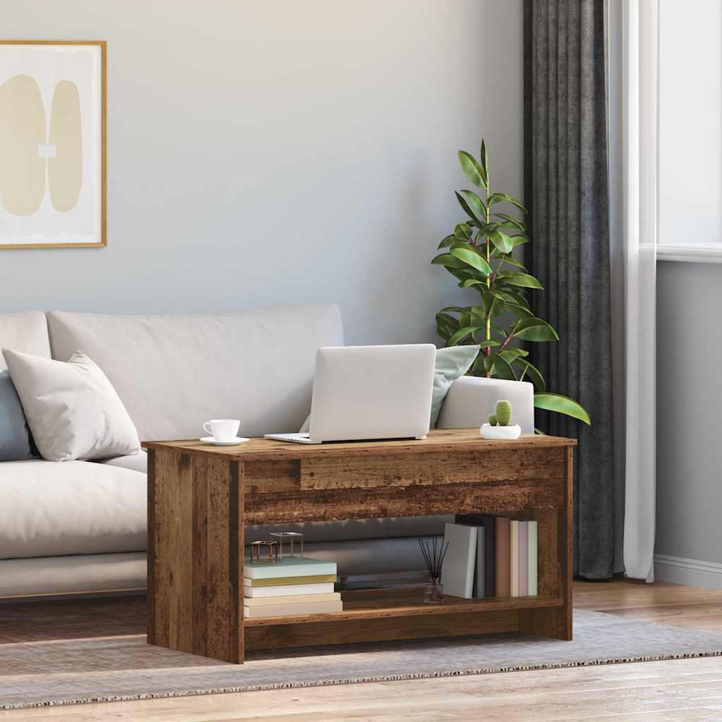 Couchtisch Altholz 102 x 50 x 52.5 cm Holzwerkstoff