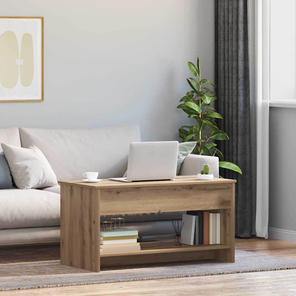 Couchtisch Artisan-Eiche 80 x 50,5 x 41,5 cm Holzwerkstoff