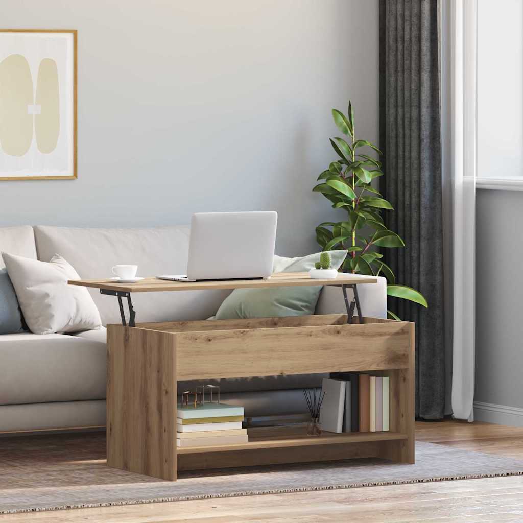 Couchtisch Artisan-Eiche 80 x 50,5 x 41,5 cm Holzwerkstoff