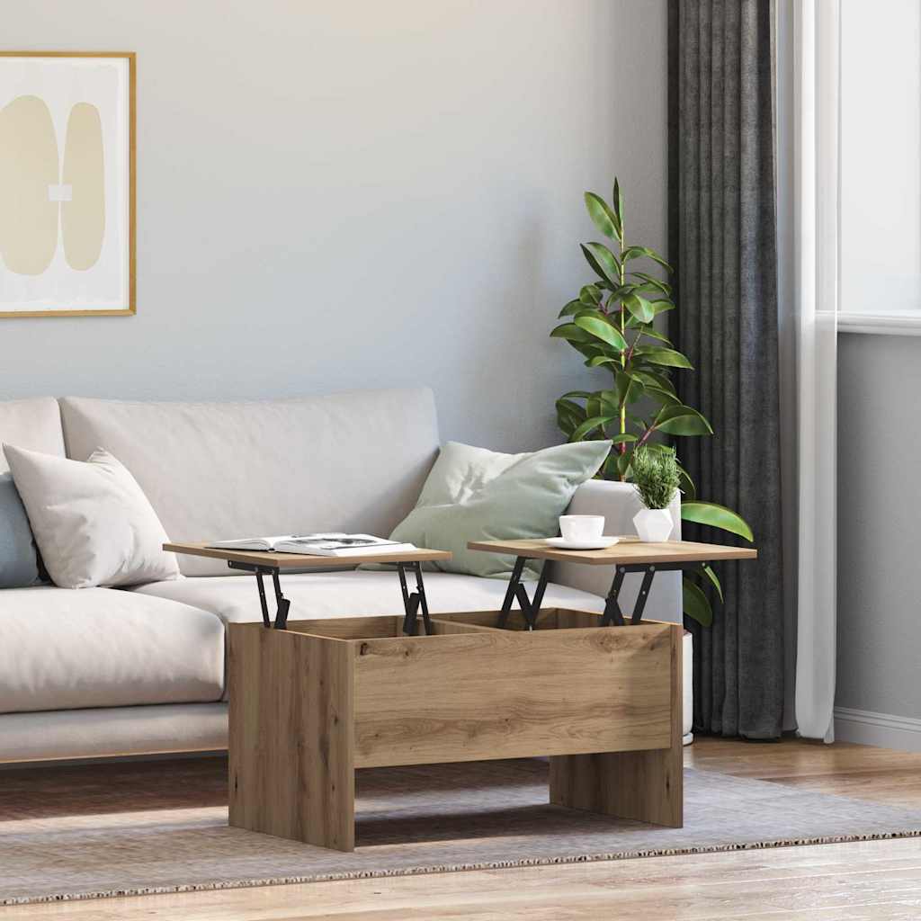 Couchtisch Artisan-Eiche 102 x 50,5 x 46,5 cm Holzwerkstoff
