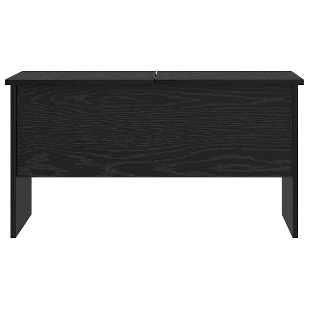 Couchtisch Schwarz Eichen-Optik 80 x 50,5 x 42,5 cm