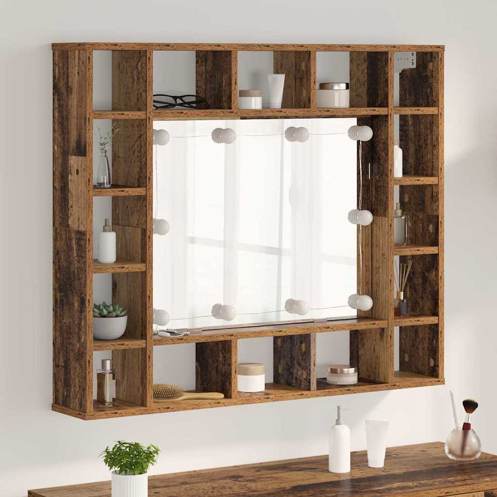 Spiegelschrank Altholz 91 x 15 x 76.5 cm Holzwerkstoff