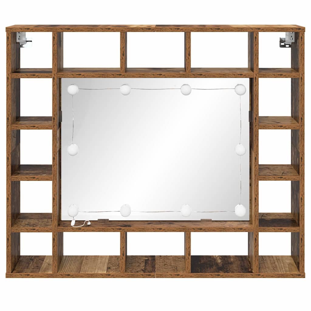 Spiegelschrank Altholz 91 x 15 x 76.5 cm Holzwerkstoff