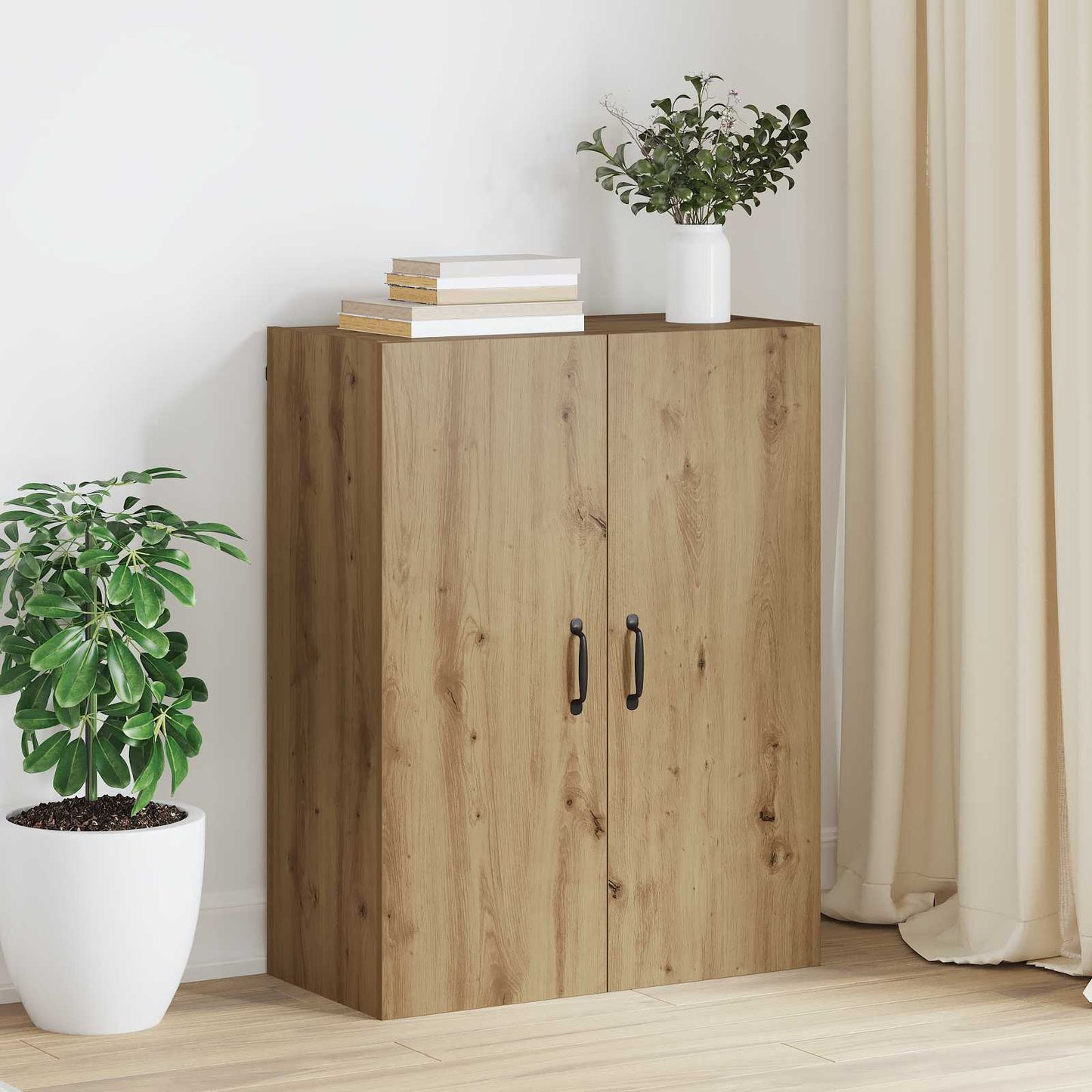 Wandschrank Artisan-Eiche 69,5 x 34 x 90 cm Holzwerkstoff
